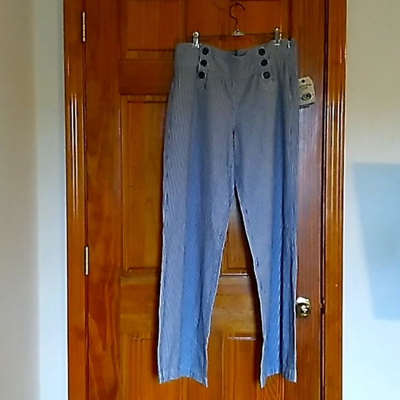 Canyon River Blues Pants - Canyon River Blues Blue & White High Waisted Pants NWT